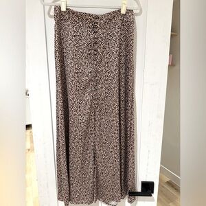 Free People maxi button front skirt